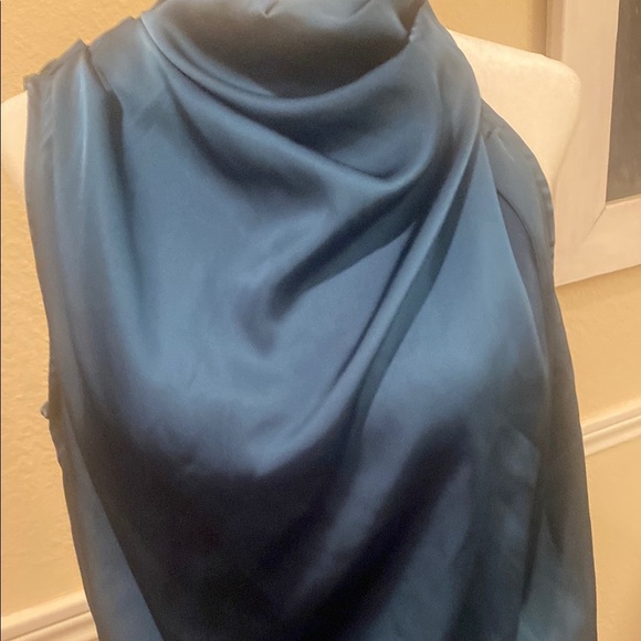 Petal & Pup Blue Sheath Dress Halter Neck Cocktail - Picture 6 of 7